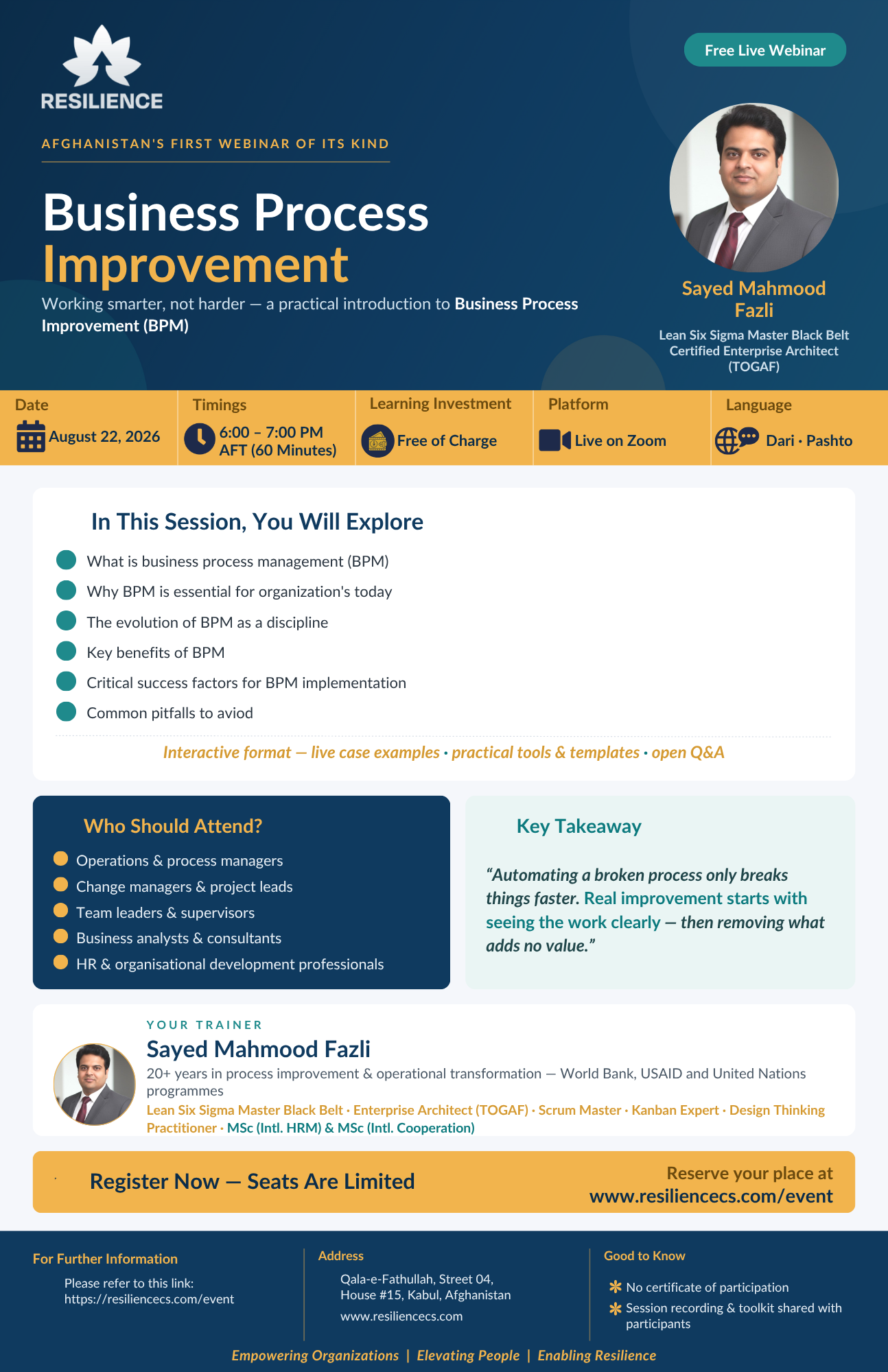 Free Business Process Improvement Webinar